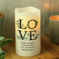 Personalised Love LED Candle Extra Image 2 Preview